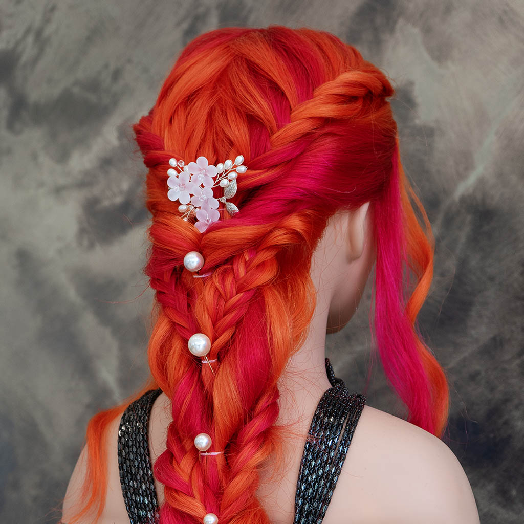 Übungskopf mit Flechtfrisur im Hair4You Friseursalon Nordhausen Bochumer Straße für kreatives Haarstyling