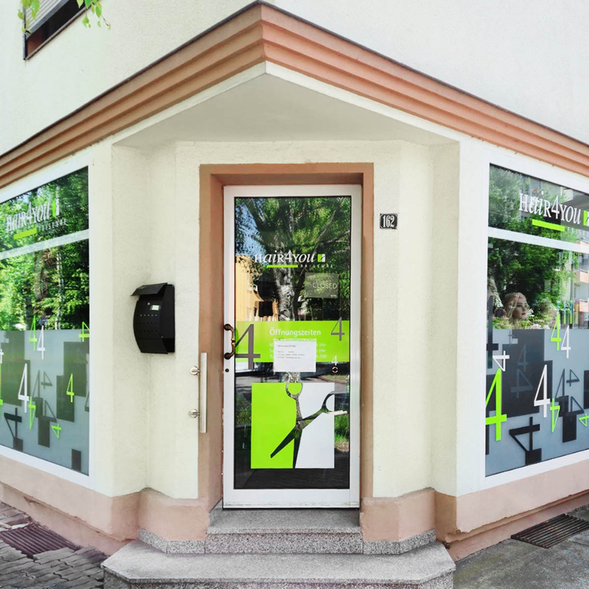Außenansicht Hair4You Friseursalon Nordhausen Bochumer Straße für Haarschnitt, Farbe und Styling